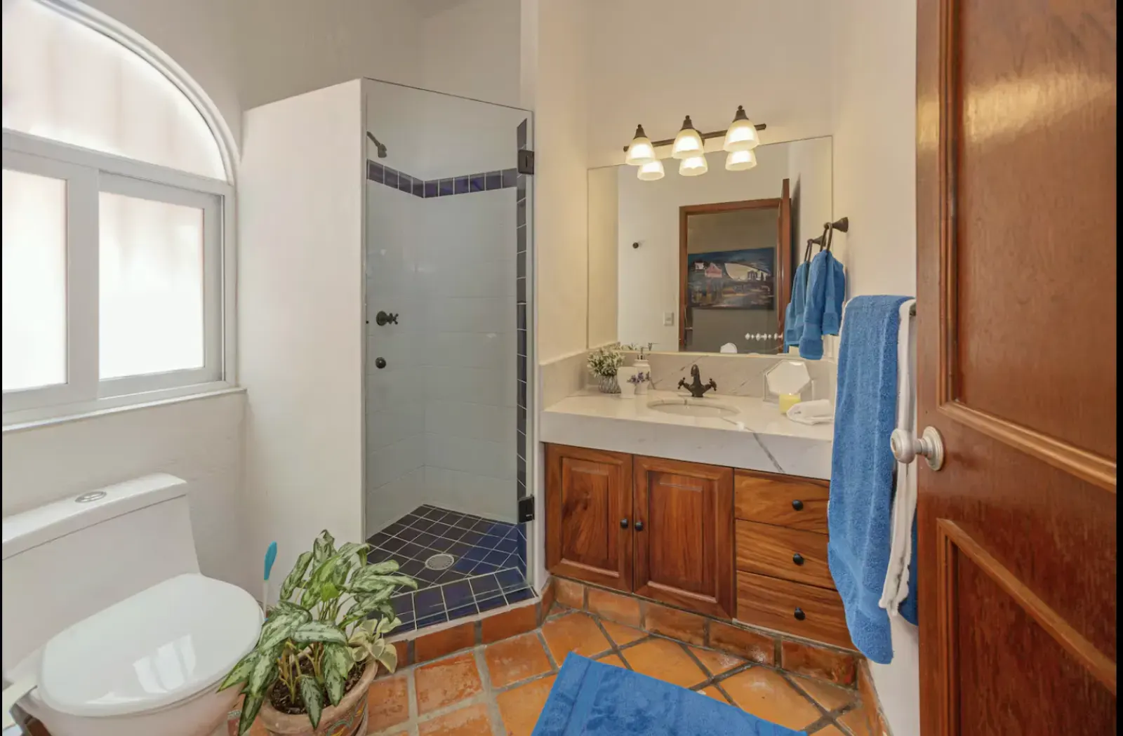 Full bathroom with shower